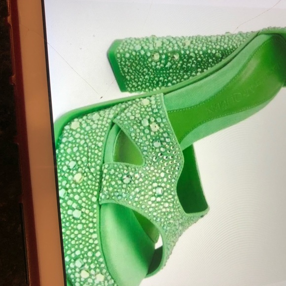 Alexander McQueen Crystal Platform sandals 135mm ! Stunning jade green !! - Picture 6 of 11